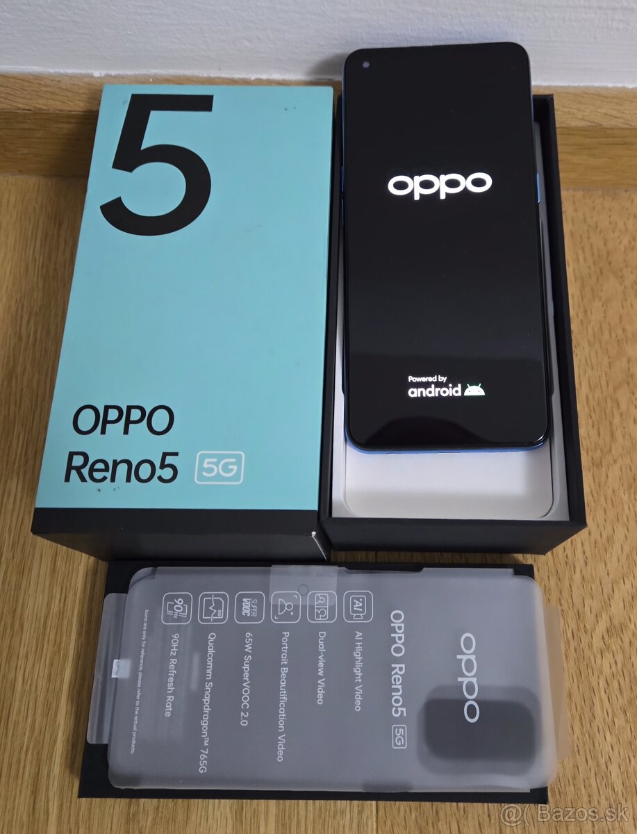 Kvalitný OPPO RENO 5 5G Amoled LCD 8+8/128GB ako Nový