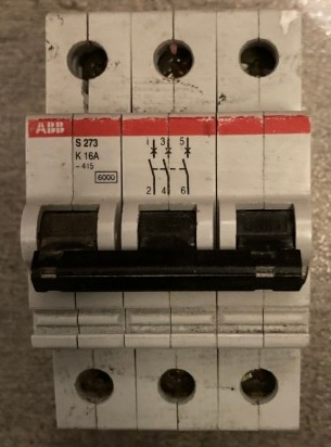 Vypinac spinac modularny ABB na din listu 16A