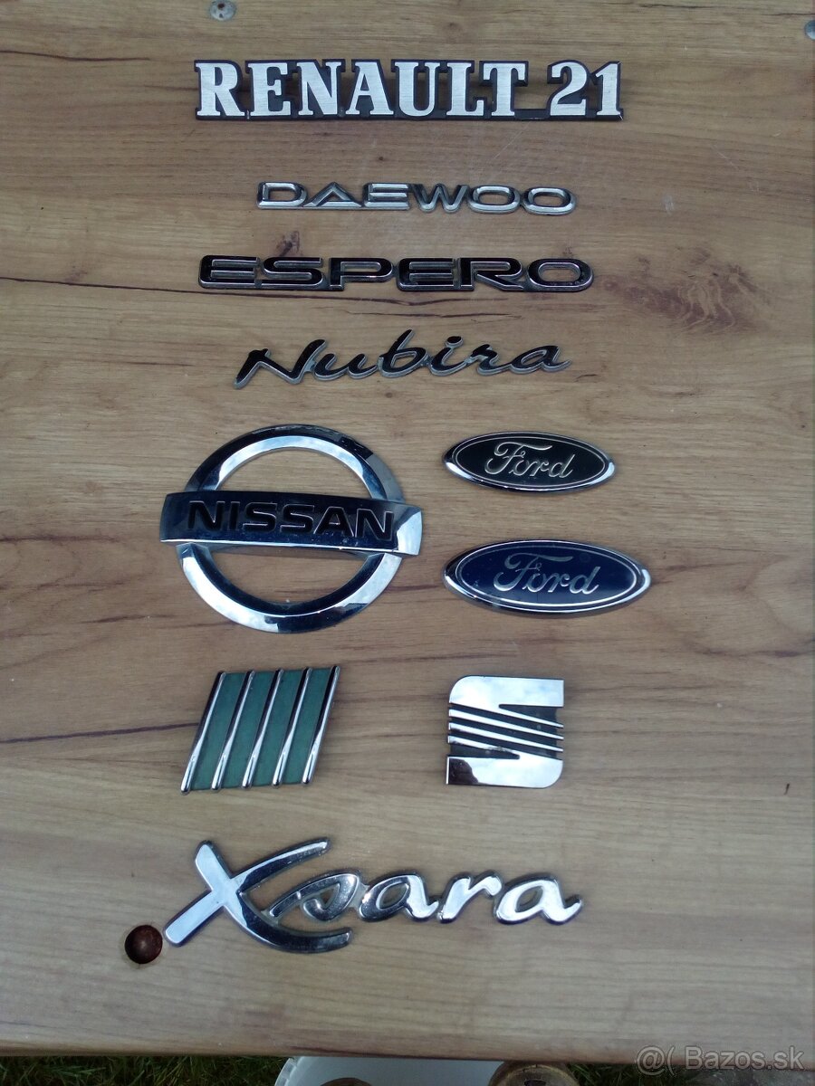 logo Renault 21, Daewoo, Espero, Fiat, a pod