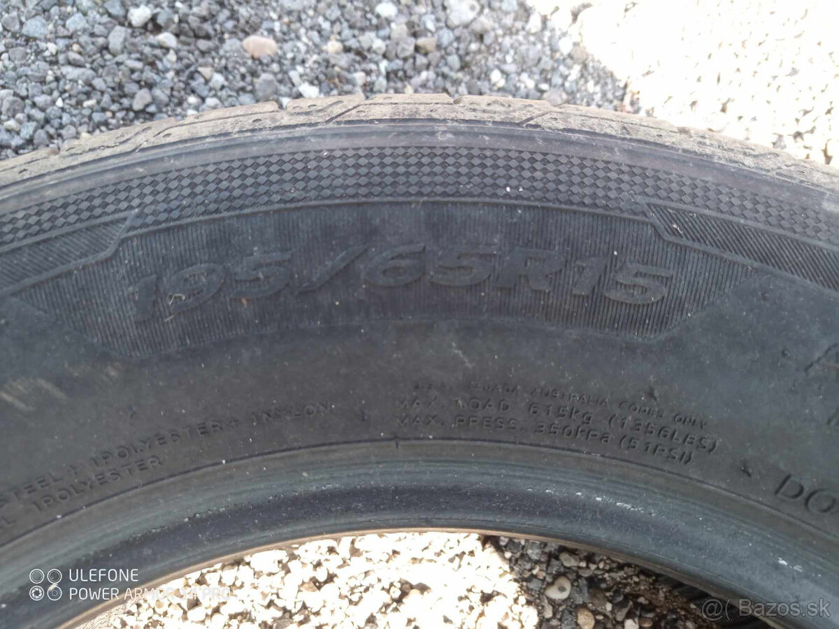 Predám letné pneumatiky 195/65 R 15 Hankook