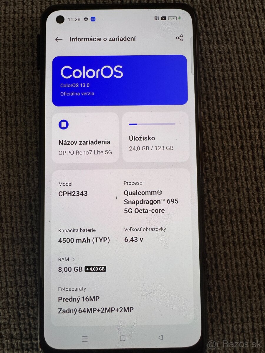 Oppo Reno 7 lite 5g