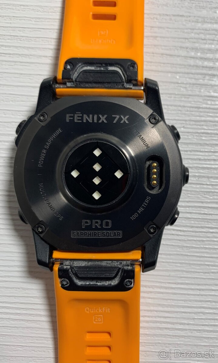 Predám hodinky Garmin Fénix 7X PRO Sapphire Solar Titanium