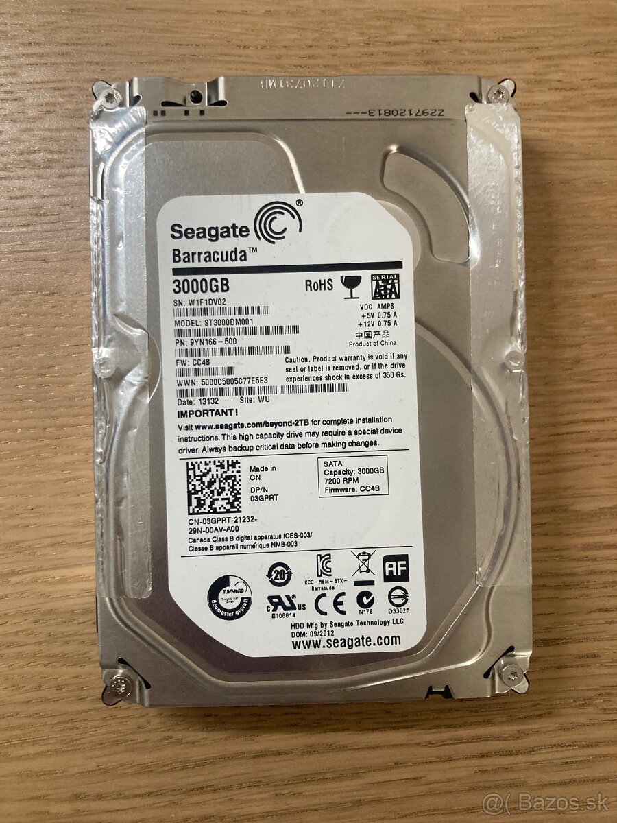 HDD Seagate Barracuda 3TB