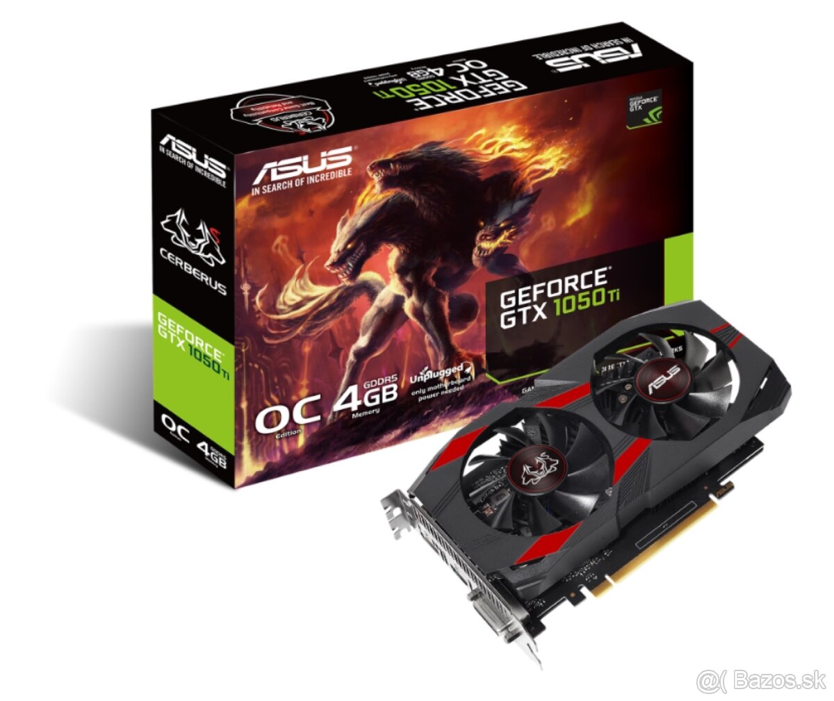 GEFORCE GTX 1050 Ti- ASUS Cerberus