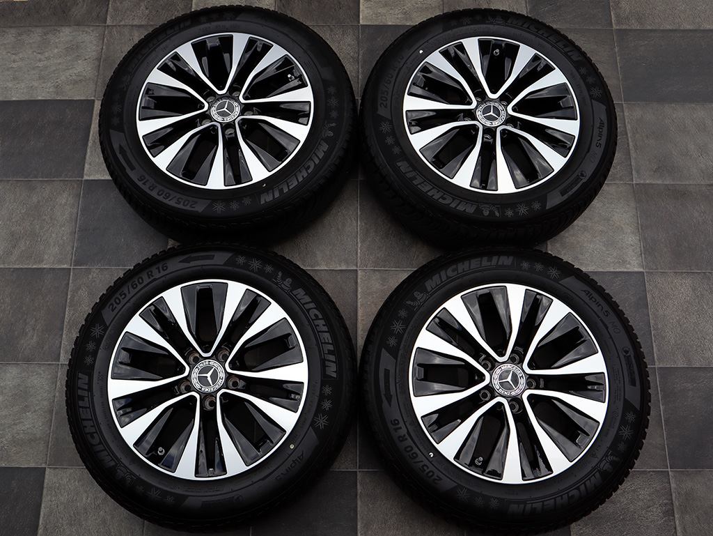 16" Alu kola 5x112 MERCEDES A / B / CLA ZIMNÍ LEŠTĚNÉ