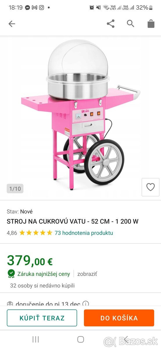 Stroj na cukrovu vatu