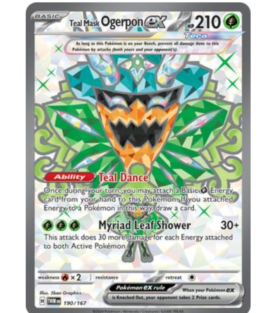 Pokemon Teal Mask Ogerpon ex 190/167