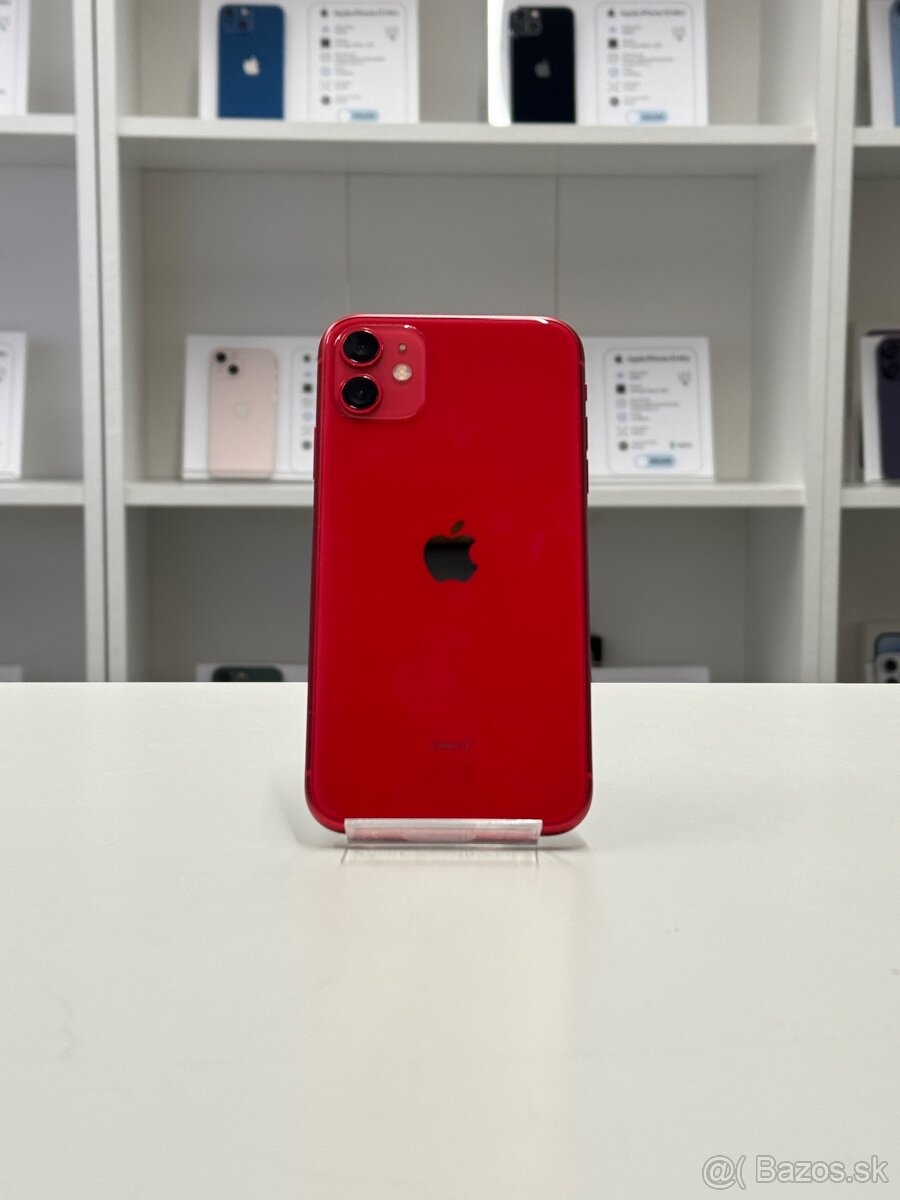 ZÁRUKA 2 ROKY /  Apple iPhone 11 64GB Red, 100% ZDRAVIE