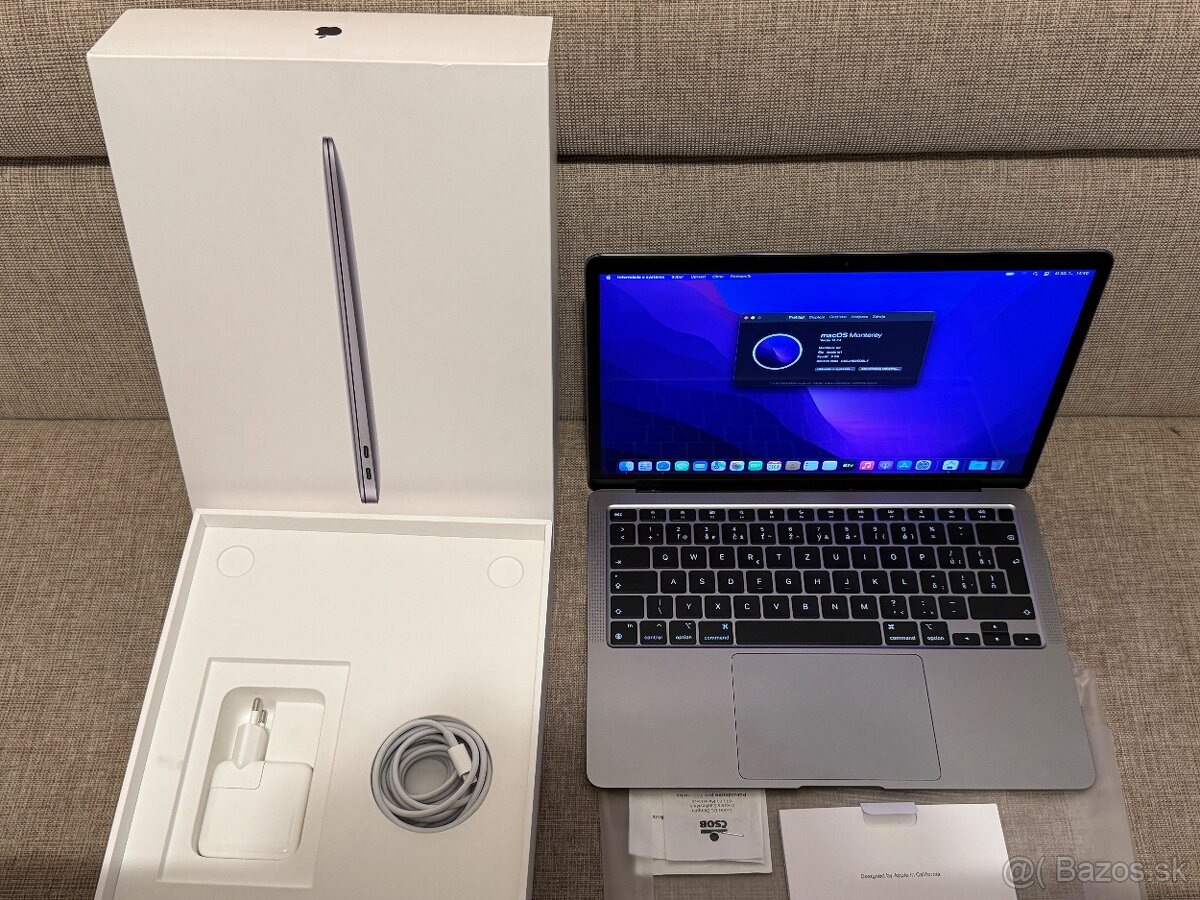 Apple Macbook air M1 8/256 - Nepouživaný s blokom