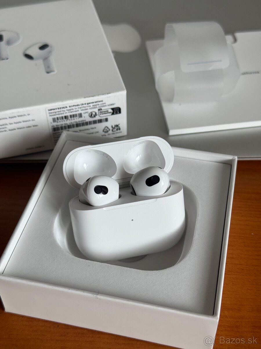 Apple AirPods 3. Generácie - Nové, rok záruka, balenie