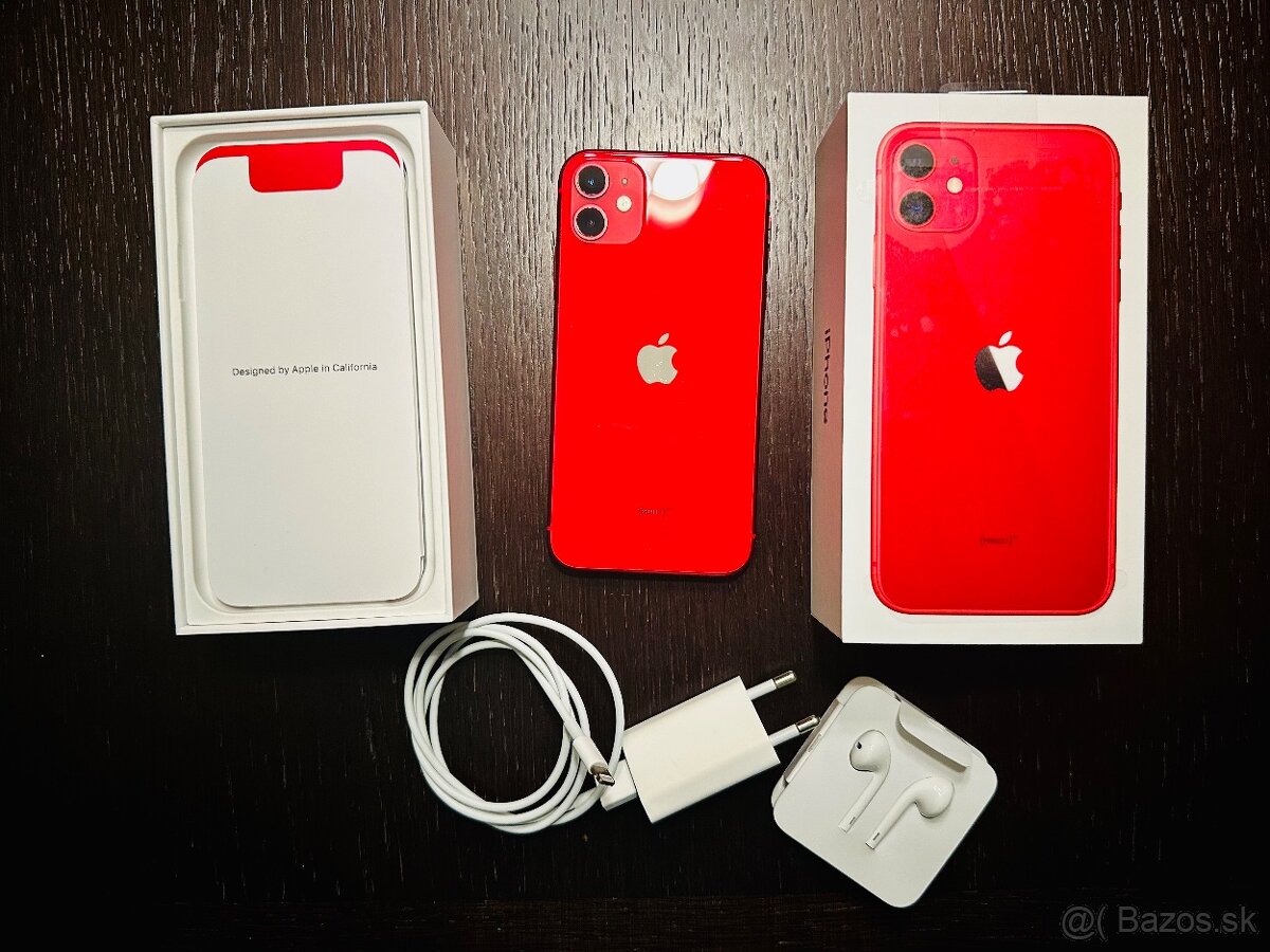 IPhone 11 128gb red product top stav