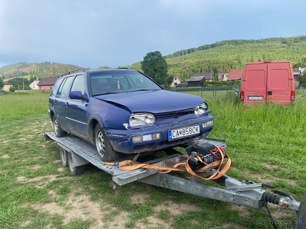 Volkswagen golf 3 1.9 tdi rozpredam na nahradne diely