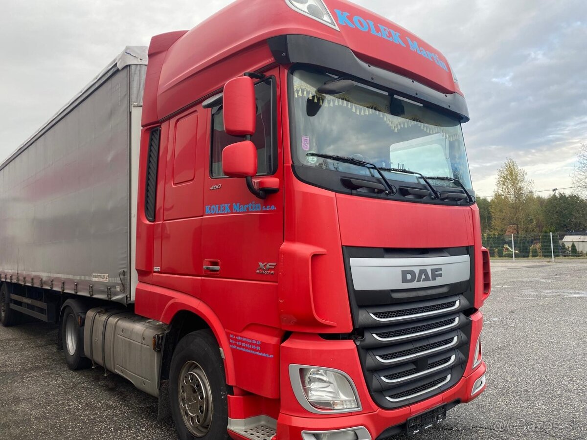 Prodáme tahač DAF XF 460, rok: 06/2016, manuál, euro 6.