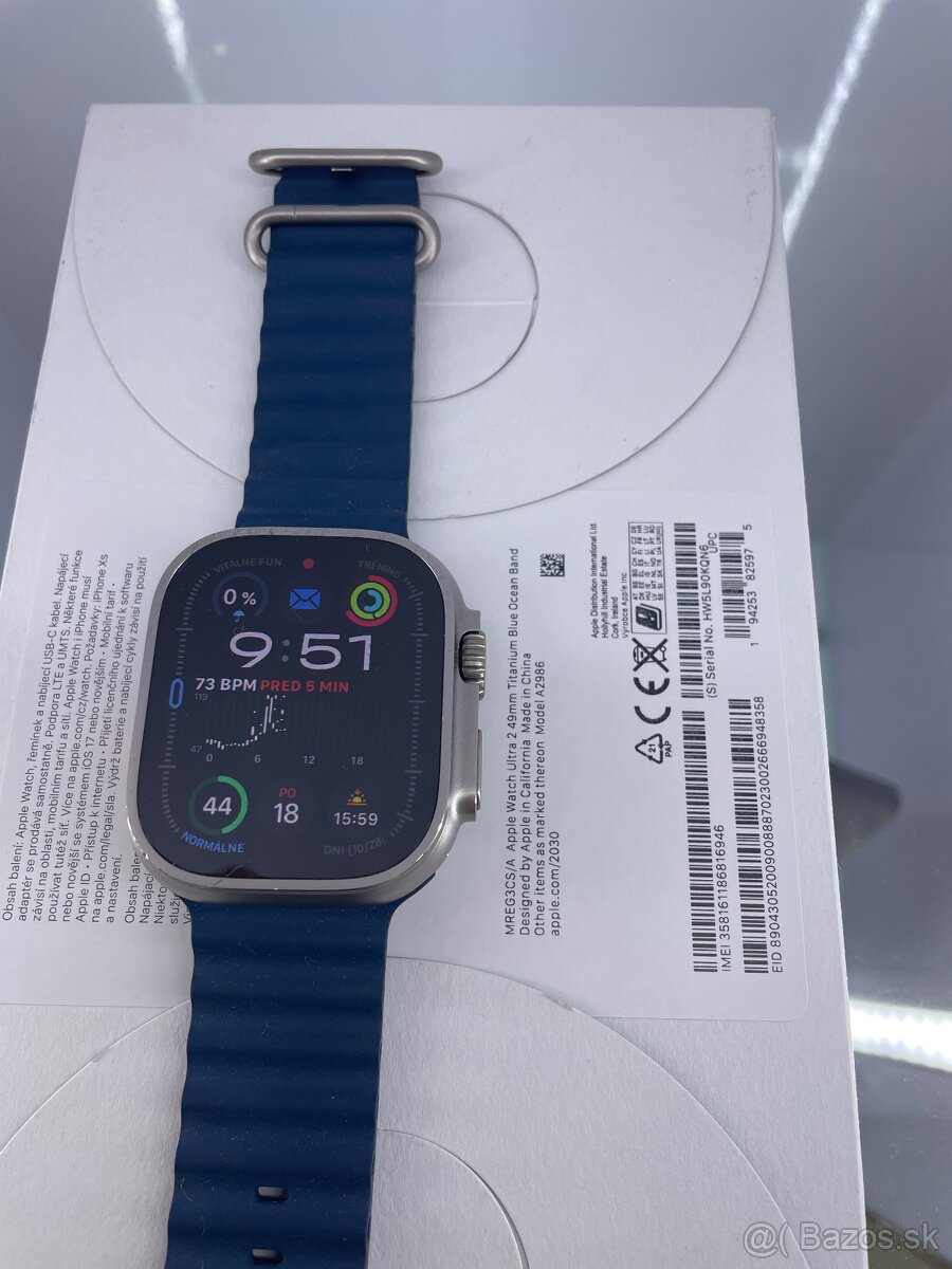 Apple watch ULTRA 2  49mm titanium blue