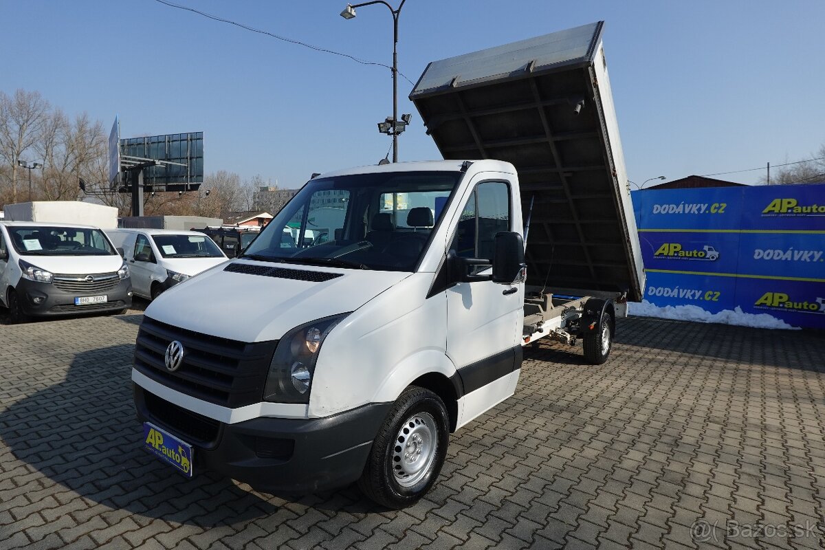 VW CRAFTER 3-STRANNÝ SKLÁPĚČ 2.0TDI KLIMA SERVISKA