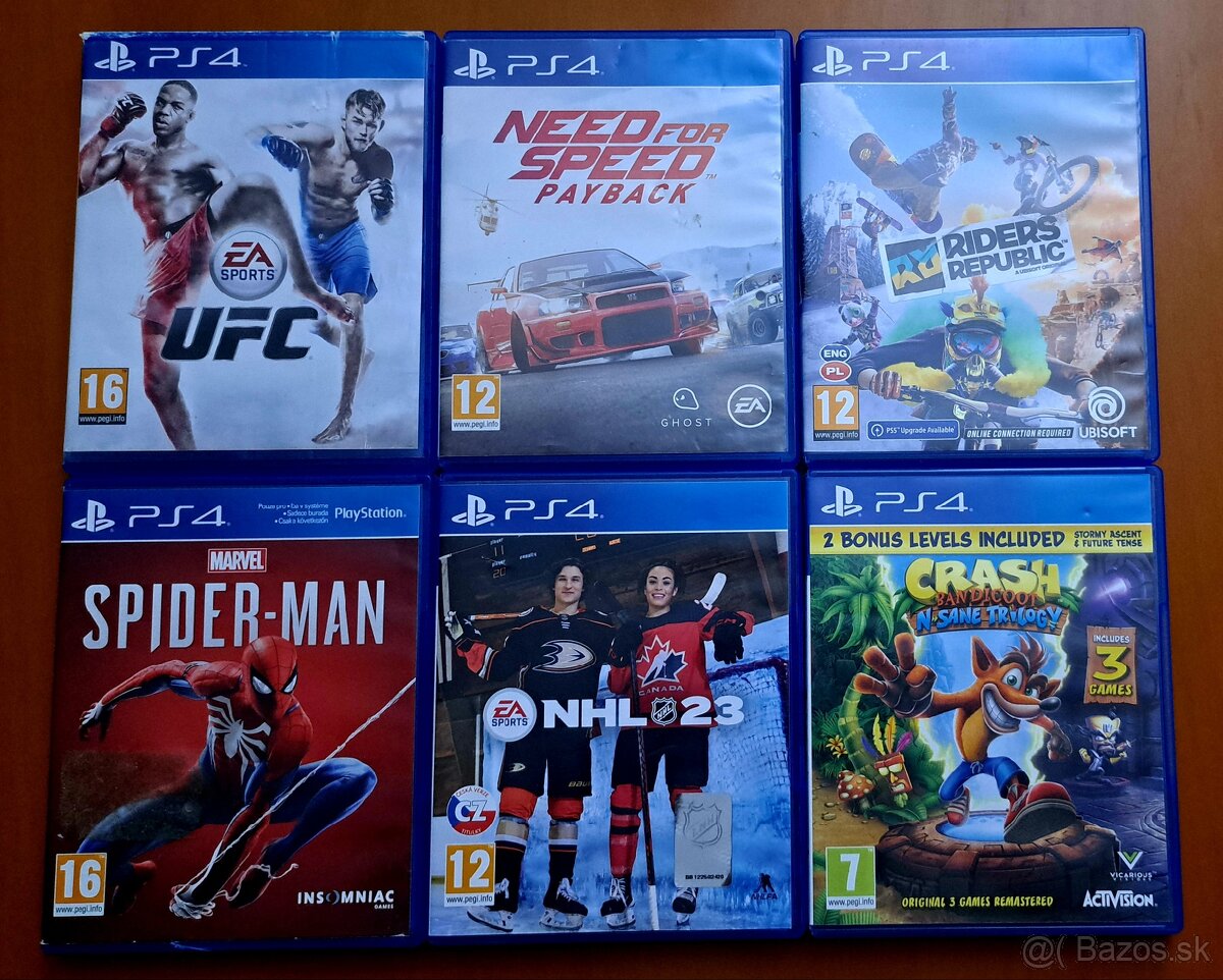 6x HRA NA PLAYSTATION 4