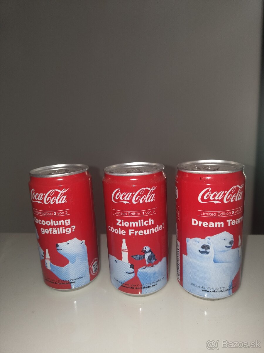 Coca cola plechovky