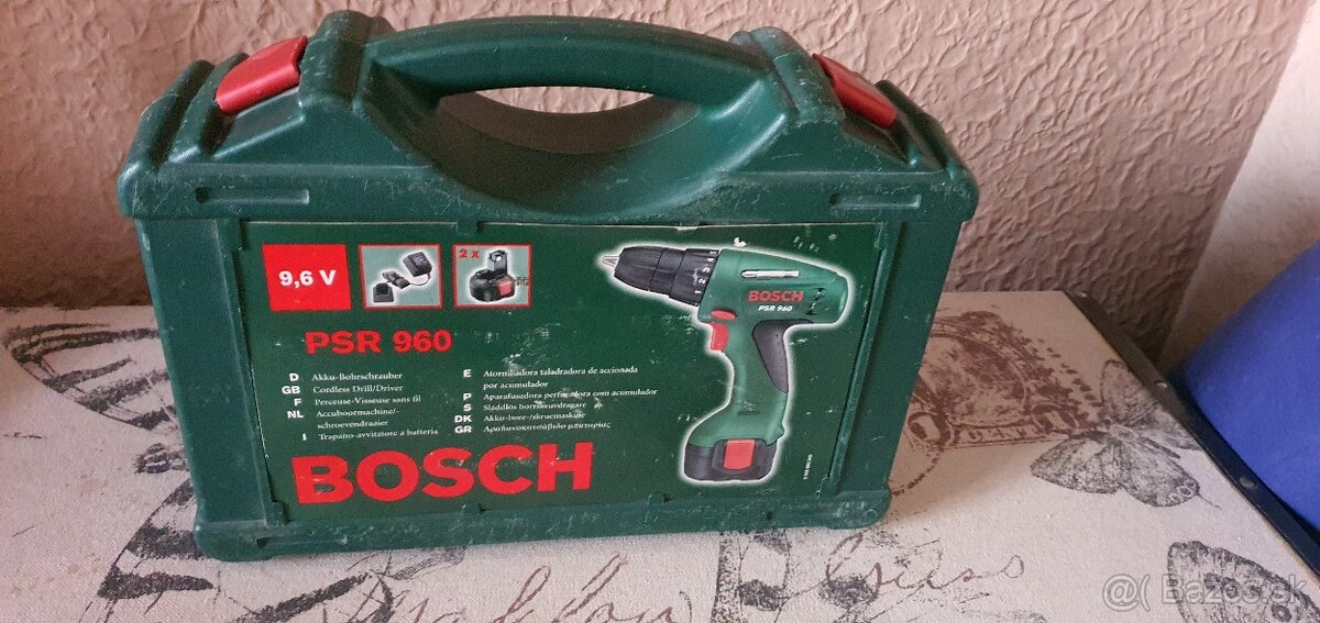 Bosch skrutkovač akumulátorová vŕtačka 9,6 V