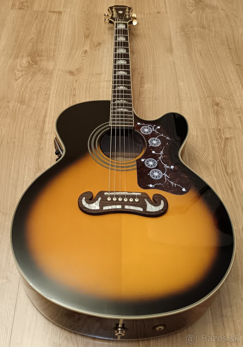 EPIPHONE EJ-200 CE  Vintage Sunburst-stav novej