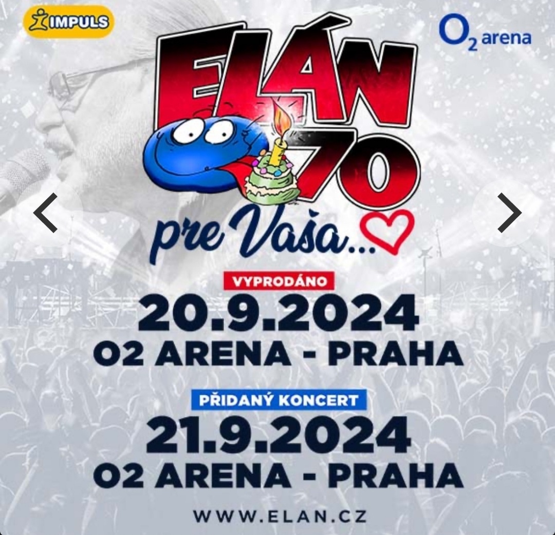 Elán 70 Praha O2 aréna