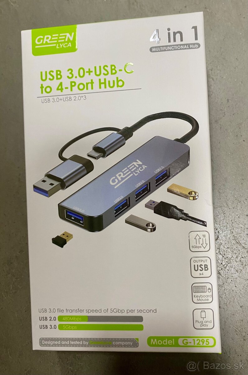 Rozbočovač USB-A/C