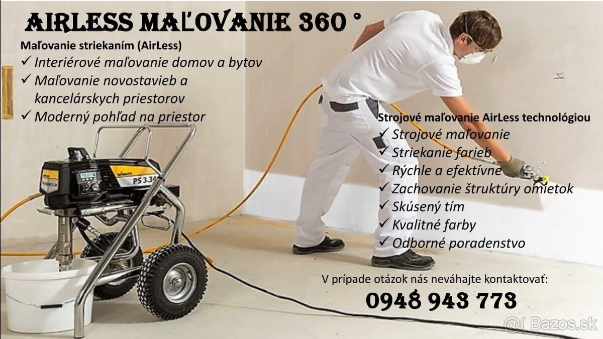 Maľovanie , malovanie , airless , striekanie , maliarske