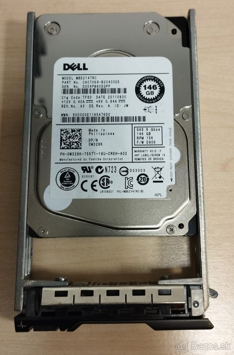 DELL SAS 146GB 15000 otacok