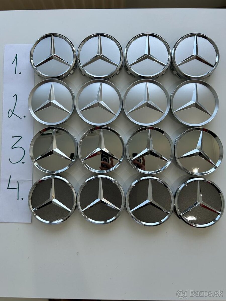 Mercedes Benz stredove krytky kolies