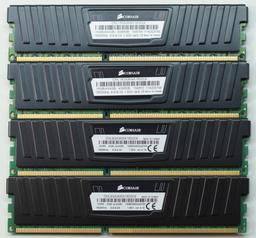 16GB DDR3 1600MHz Corsair