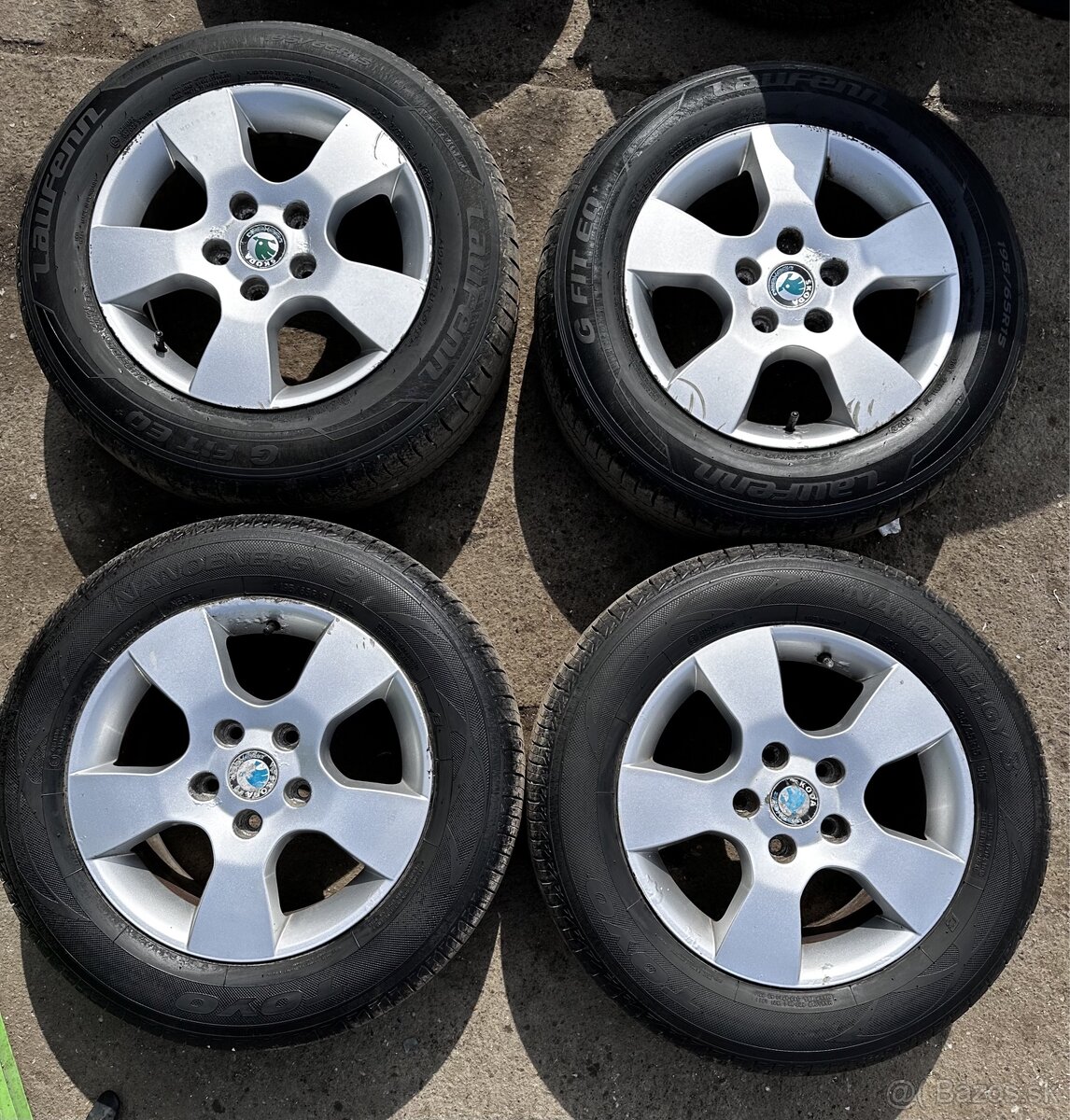 Predám elektrony 195/65 R15 Letné pneu Škoda Audi Seat