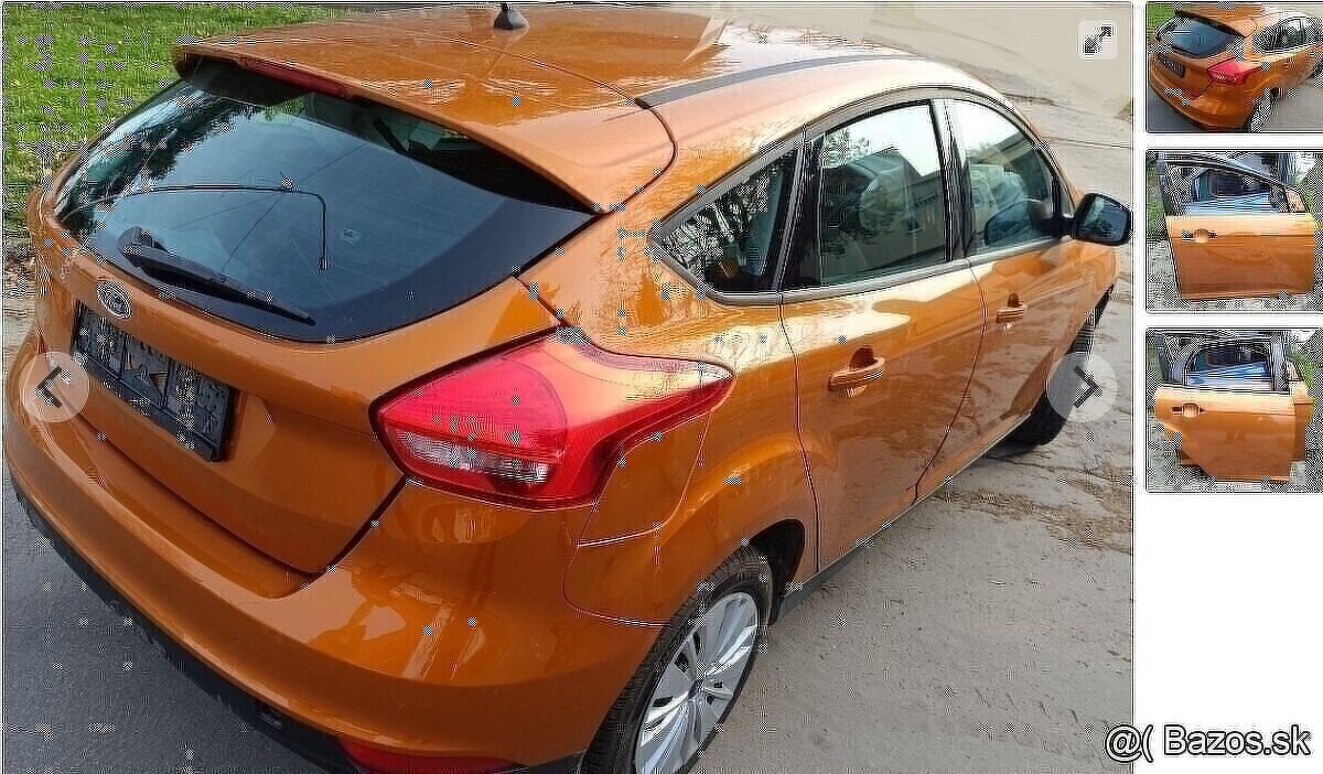 Ford Focus mk3 1.6 2018 predám PIATE DVERE, RIADENIE, DVERE,