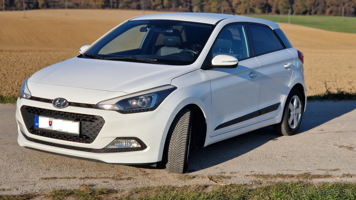 Hyundai i20 GO, 1,2 62kW, 2016, kup. na SR, bohatá výbava