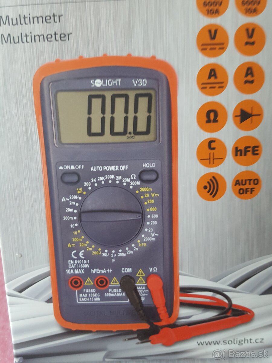 multimeter pre študenta, technika