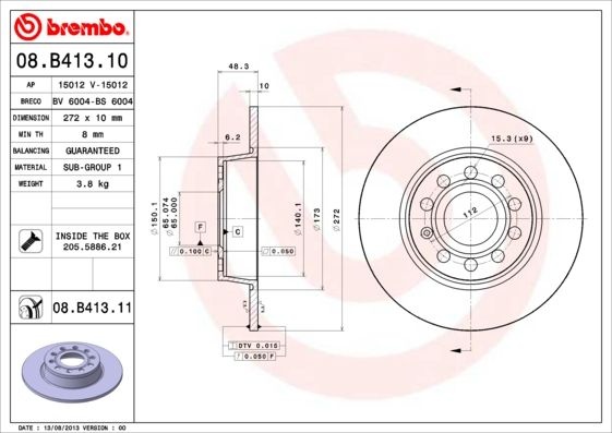 BREMBO 08.B413.11