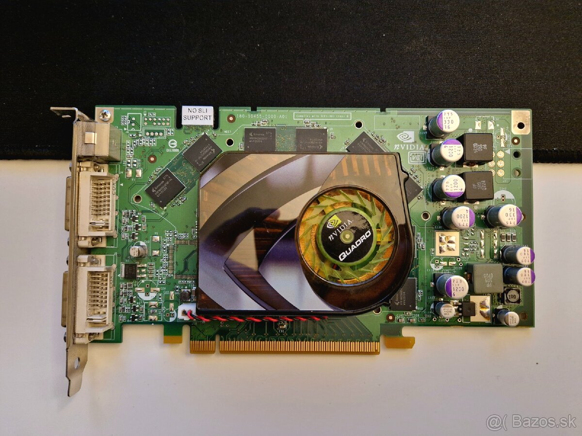 Nvidia Quadro FX 1500 256MB DDR3, DUAL DVI S-VIDEO