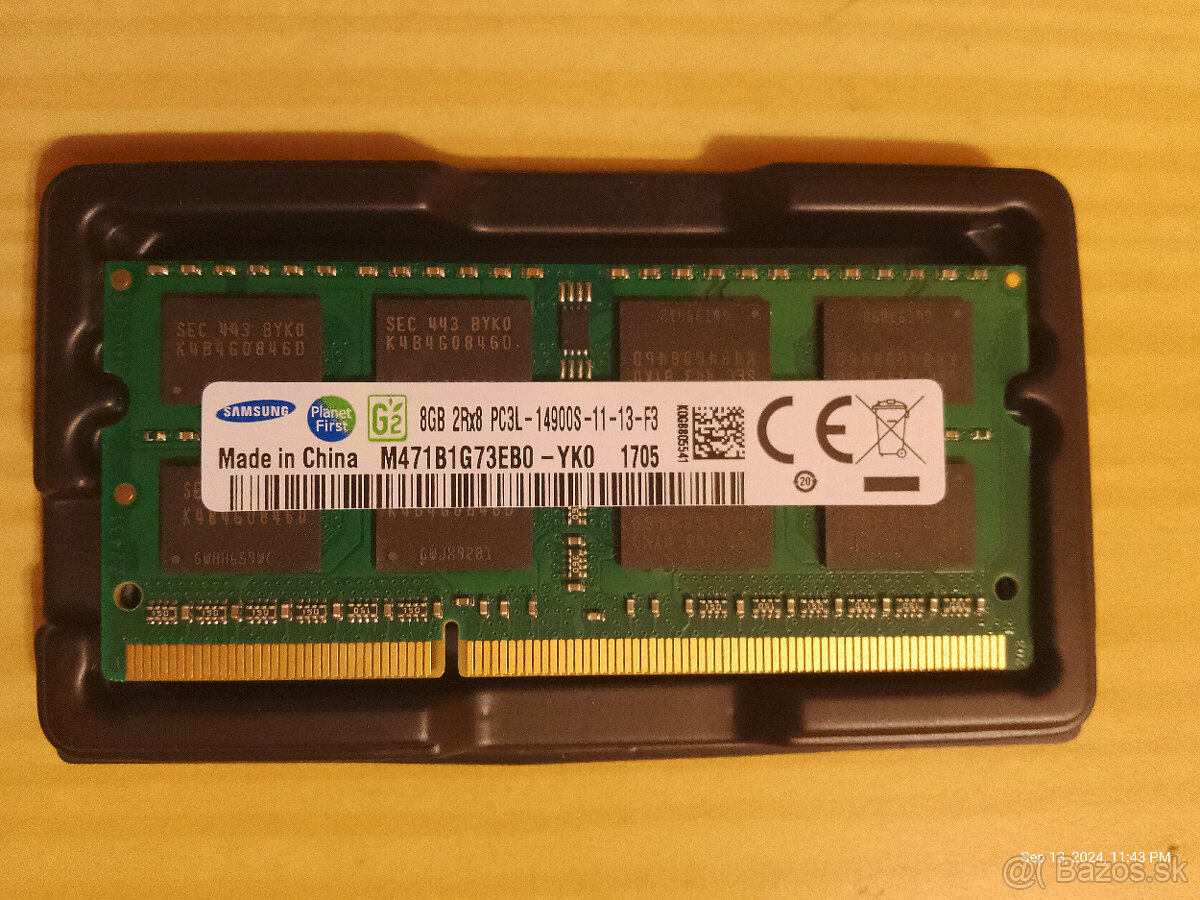 Predám DDR3L Samsung 8GB