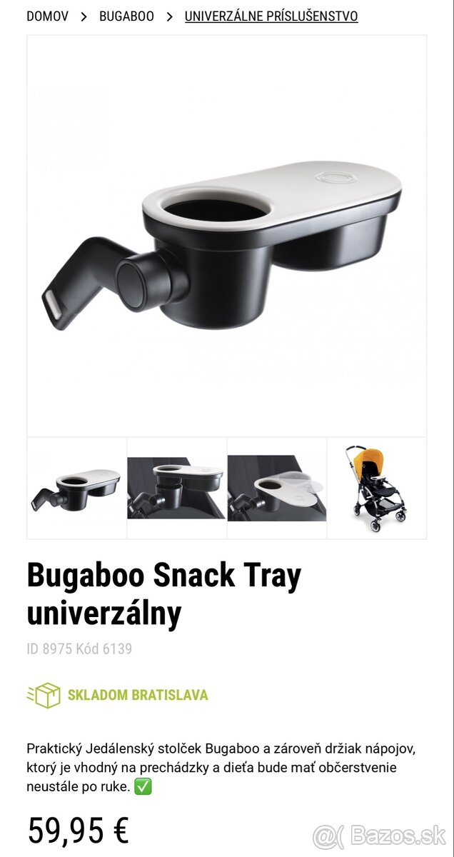 BUGABOO Jedálenský stolček univerzálny