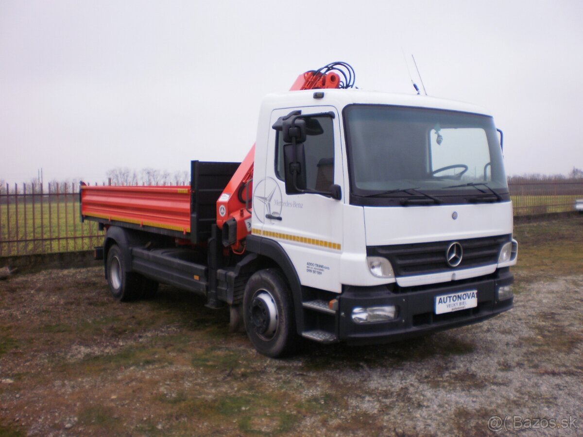 Mercedes Benz ATEGO 3 straný sklápač s hydraulickou rukou