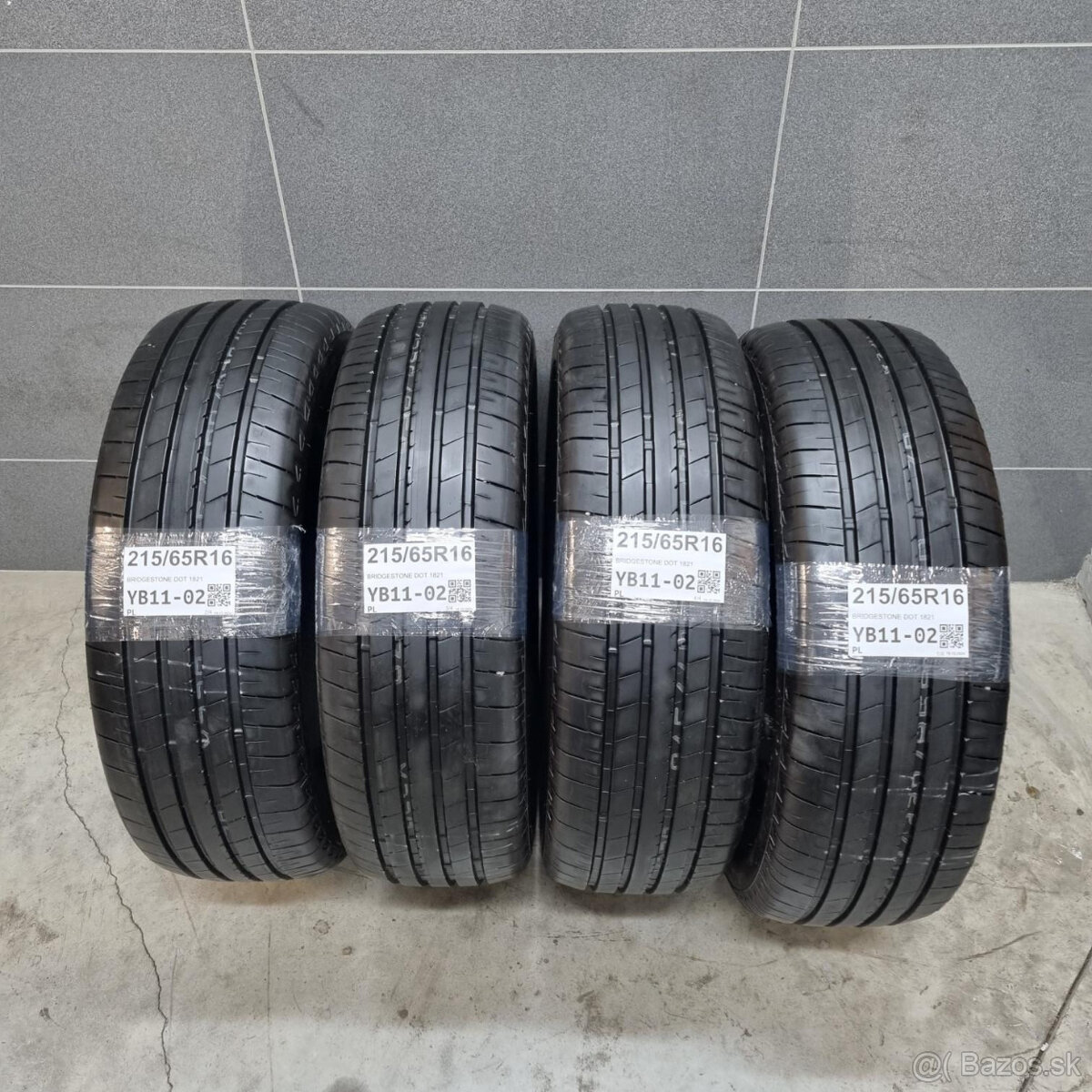 Letné pneumatiky 215/65 R16 BRIDGESTONE DOT1821