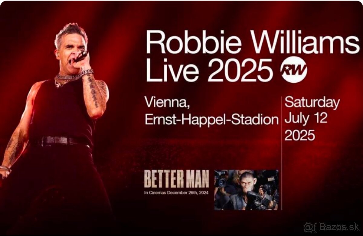 Robbie Williams Viedeň 12.7.25