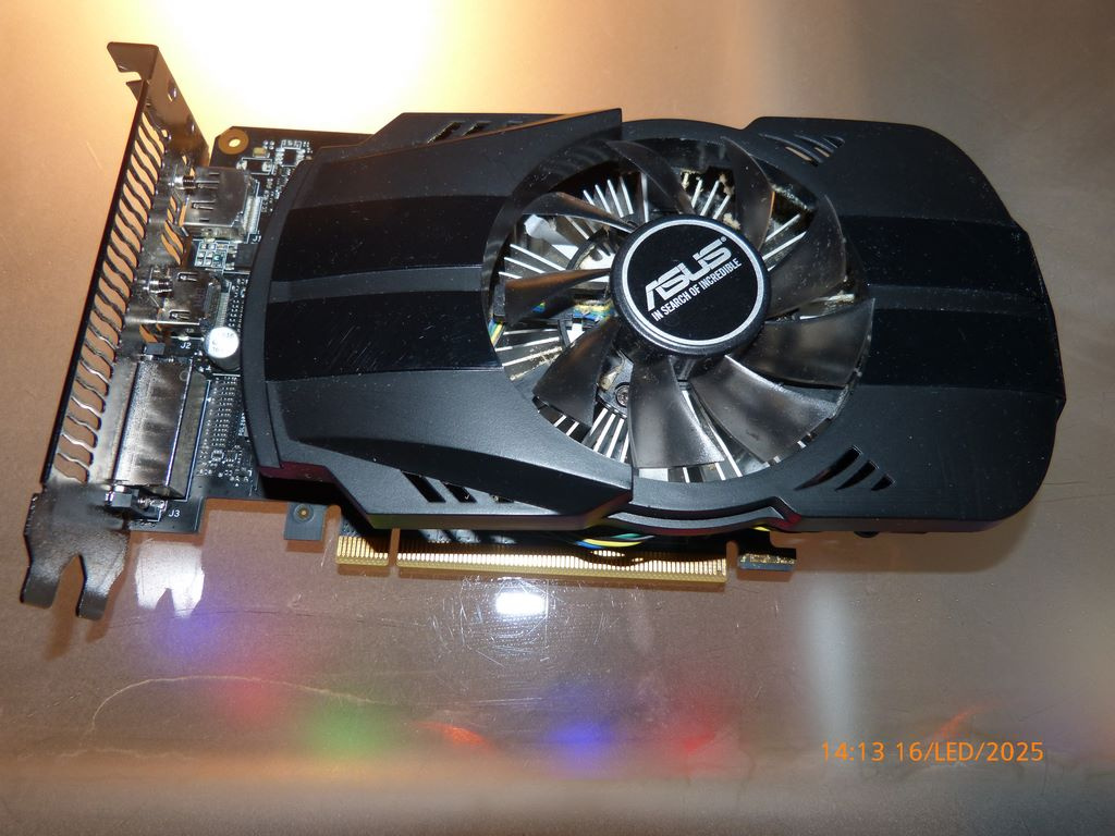 ASUS GTX 1050 2gb ddr5 ide bez 6pin len z pcie 70w max.spotr