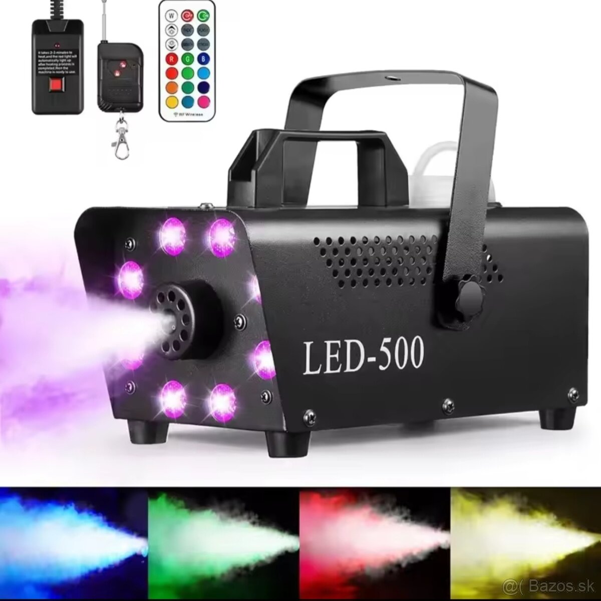 Parostroj 500W + osvetlenie LED RGB