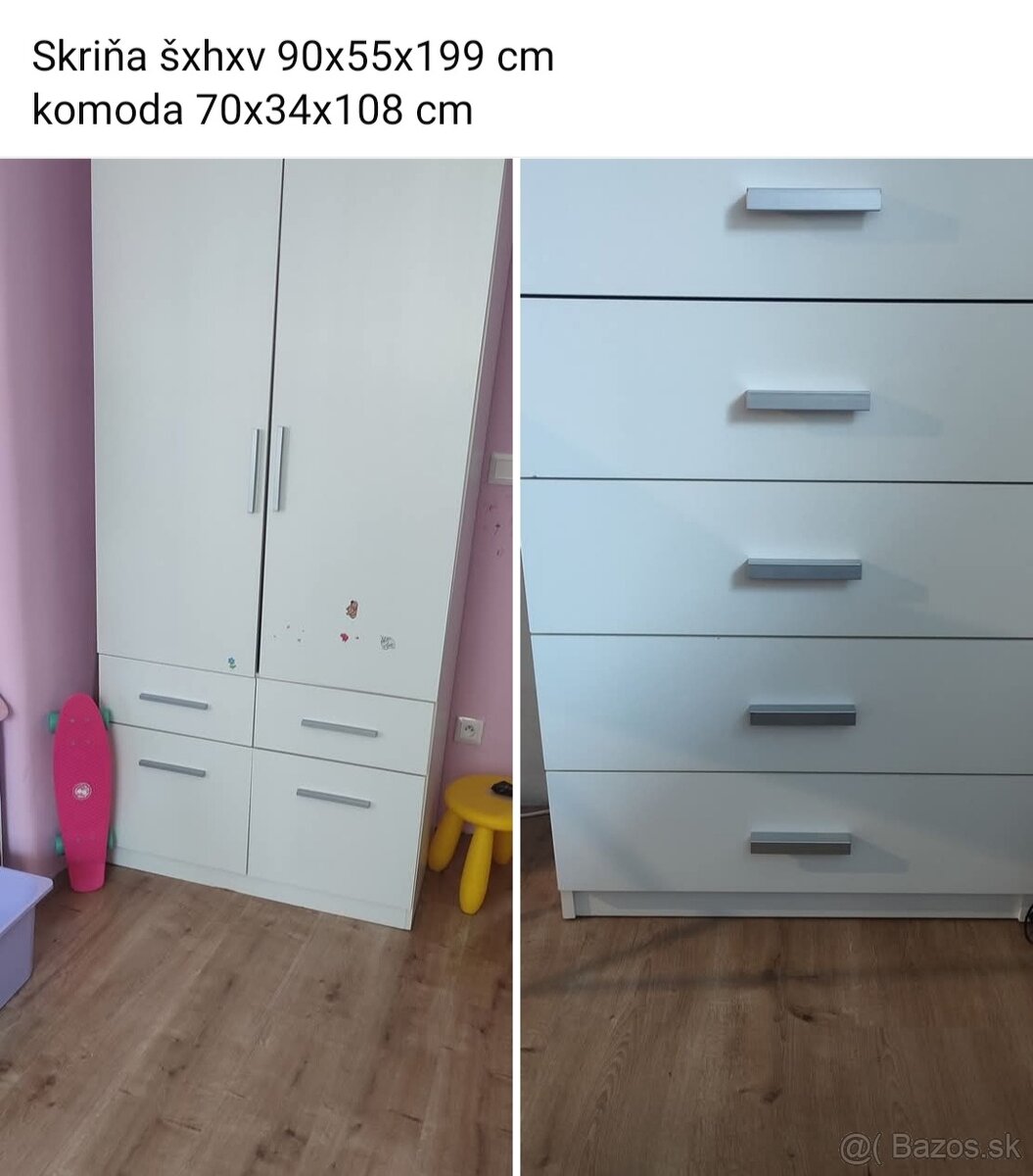 Skriňa a komoda