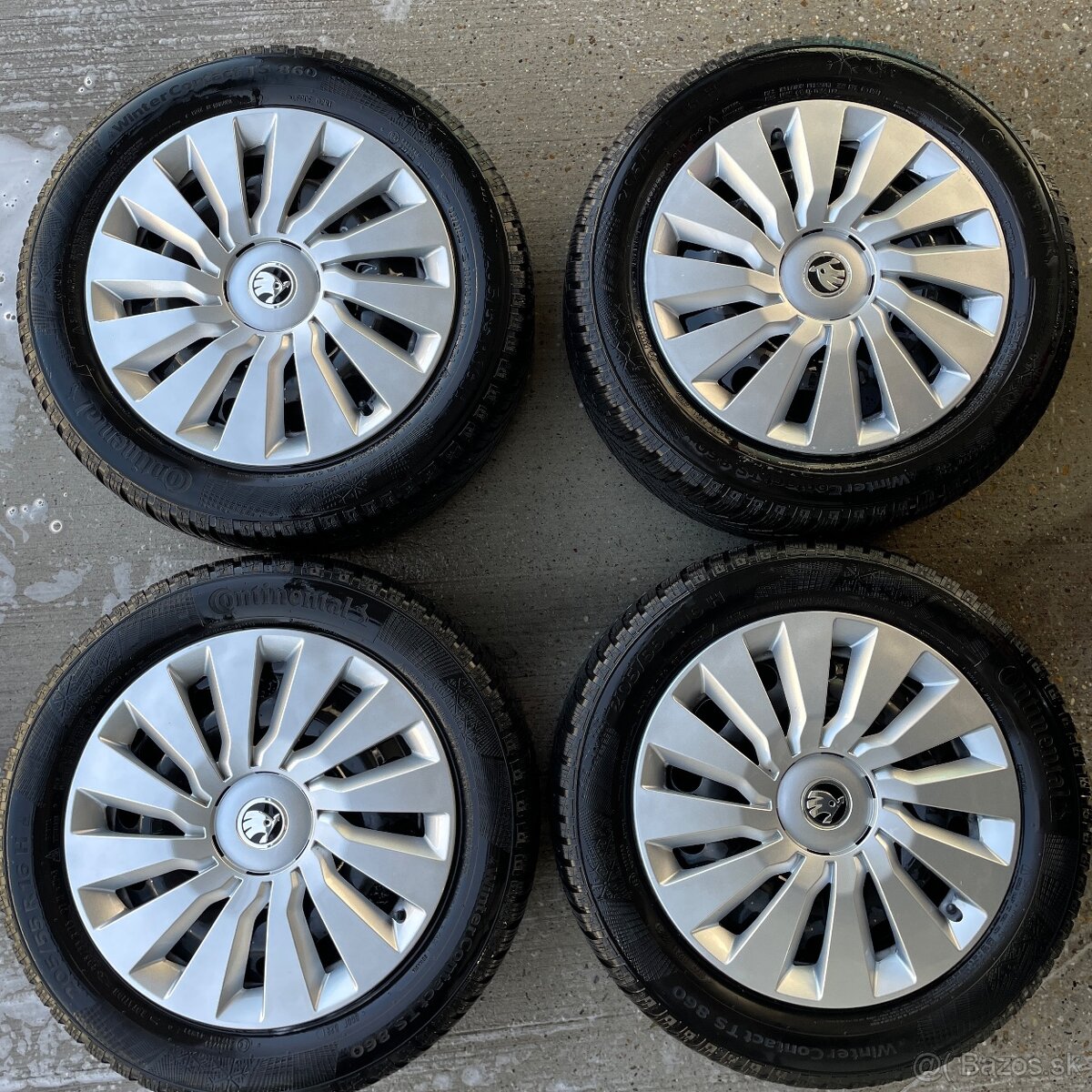 4ks plech. disky skoda 5x112 R16