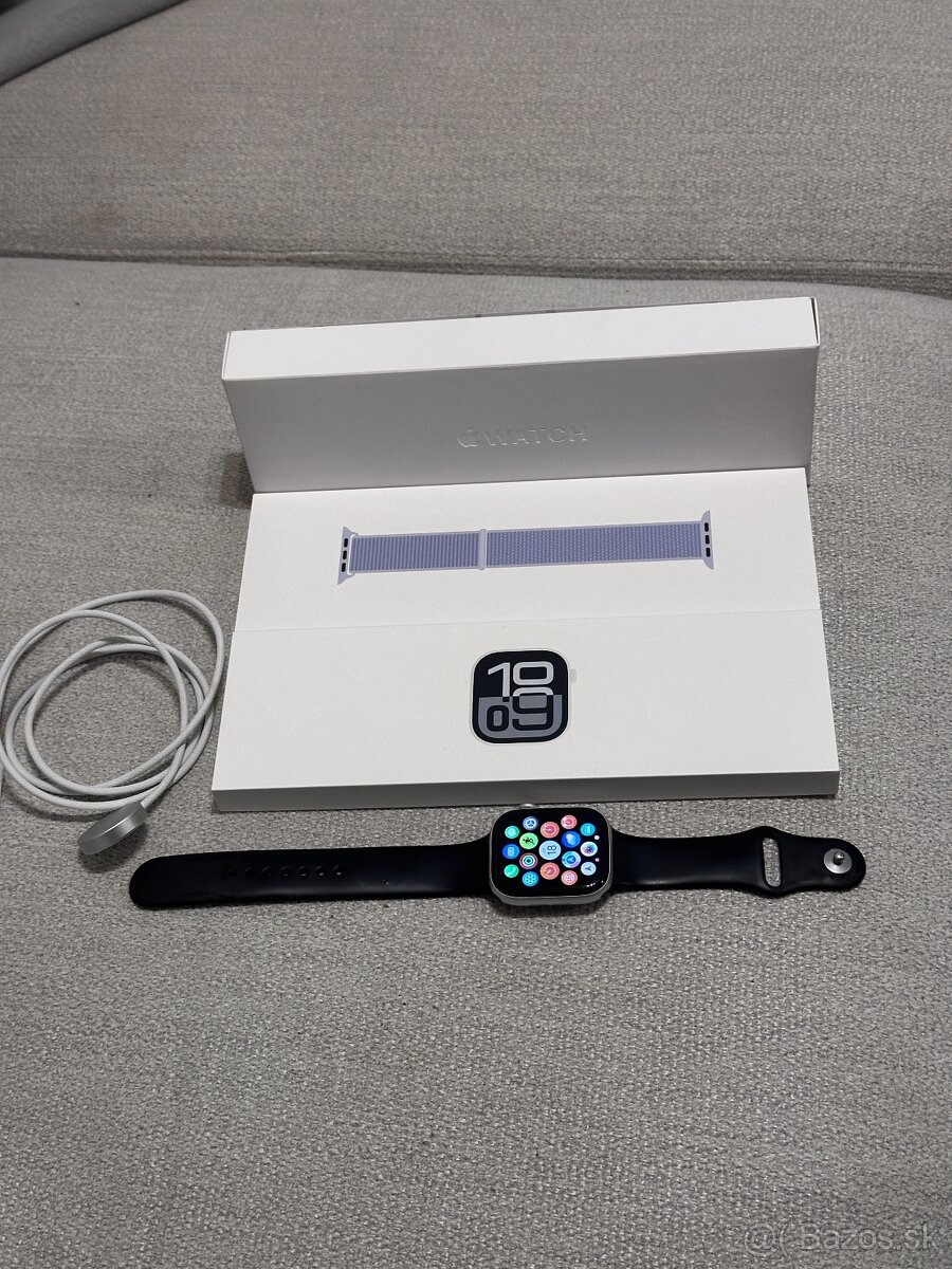 Apple Watch S10 GPS (2024) 46mm, Strieborny hliník