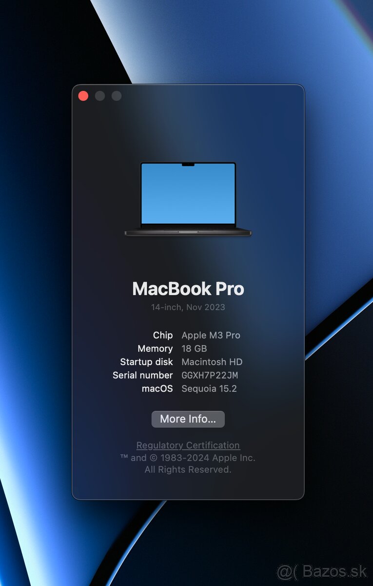 MACBOOK PRO M3 PRO 18GB RAM