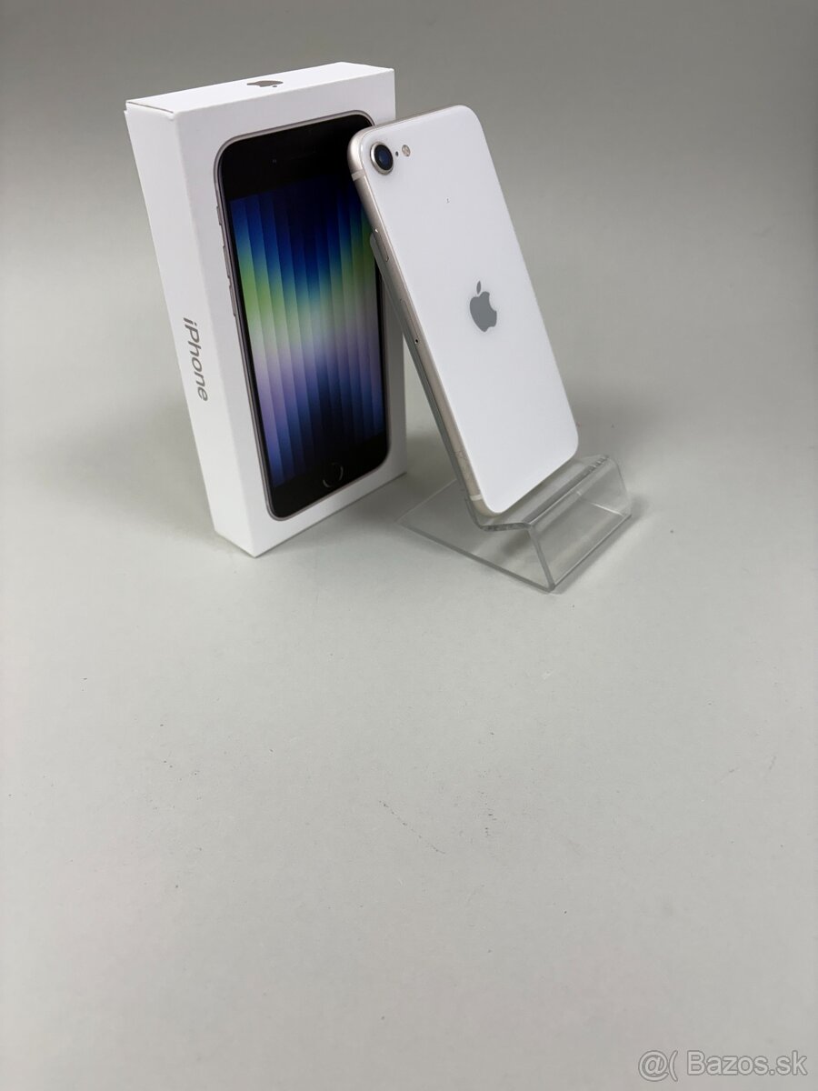 Apple iPhone SE 2022 128GB White-Batéria 100%