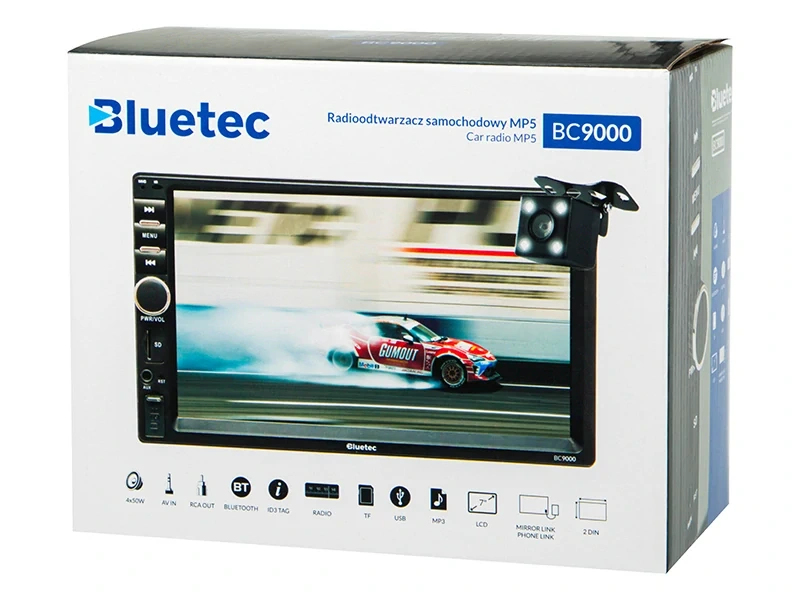 Autorádio BLUETEC BC9000 + KAMERA