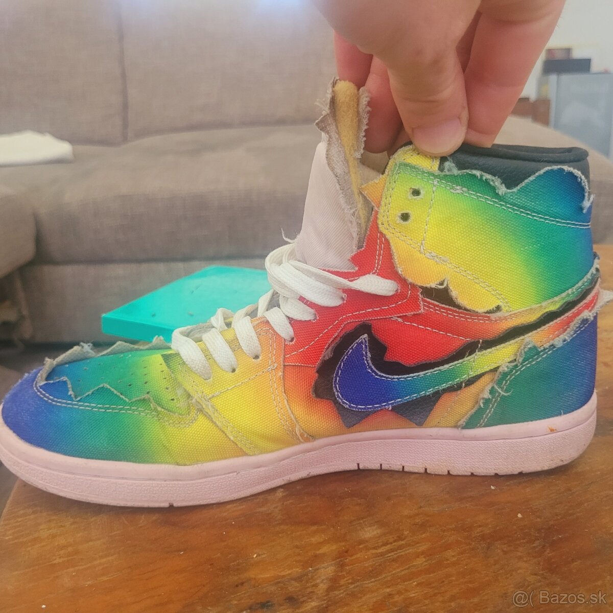 J Balvin Air Jordan 1 High OG Multi Color Sneaker