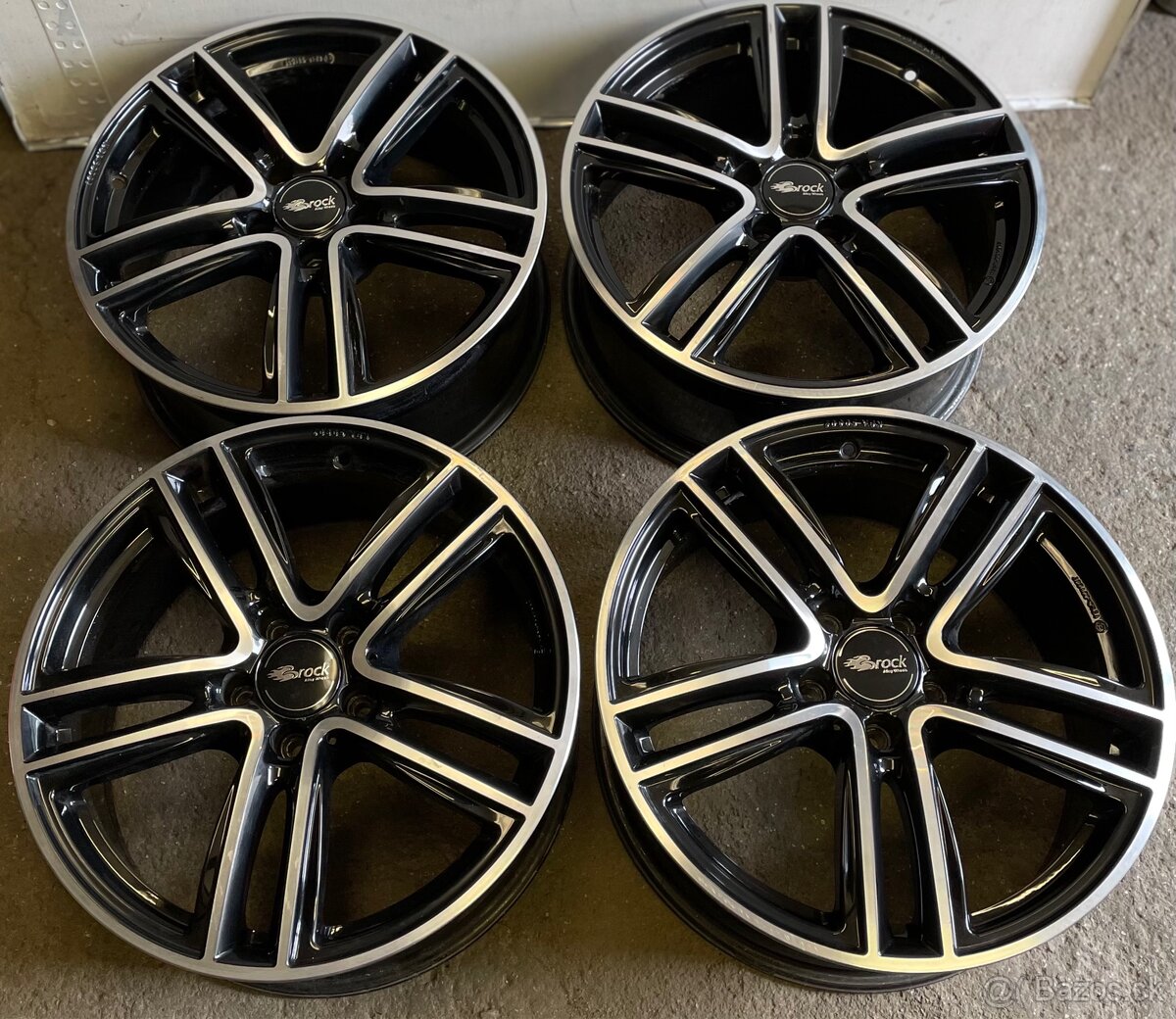 5x112 R17 Brock RC-27 ET 36 čierno-leštene